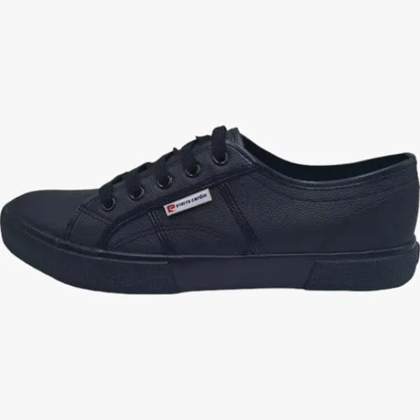 Pierre Cardin Men's Justin Pu Leather Sneaker Black