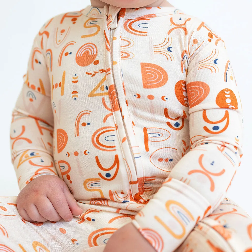 Posh Peanut Alphabet Medley Footie with Zipper