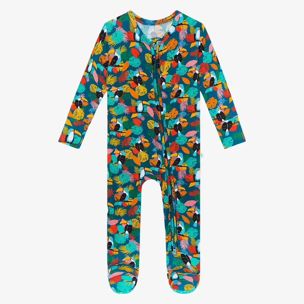 Posh Peanut Rio Footie with Zipper