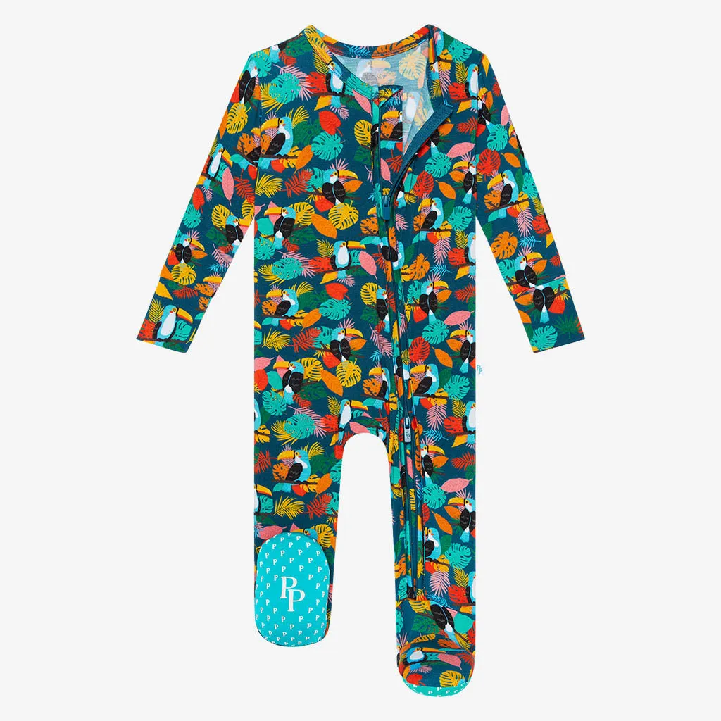 Posh Peanut Rio Footie with Zipper
