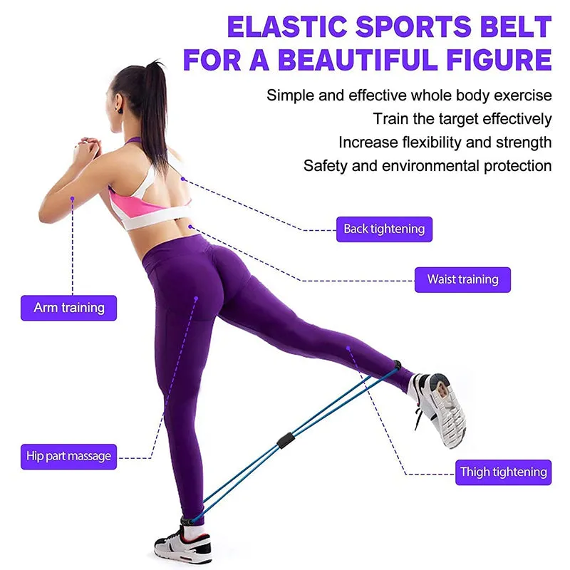 Premium Pedal Resistance Band – Multifunctional Arm, Leg, and Abdominal Trainer for Weight Loss, Bodybuilding, and Full-Body Home Workouts