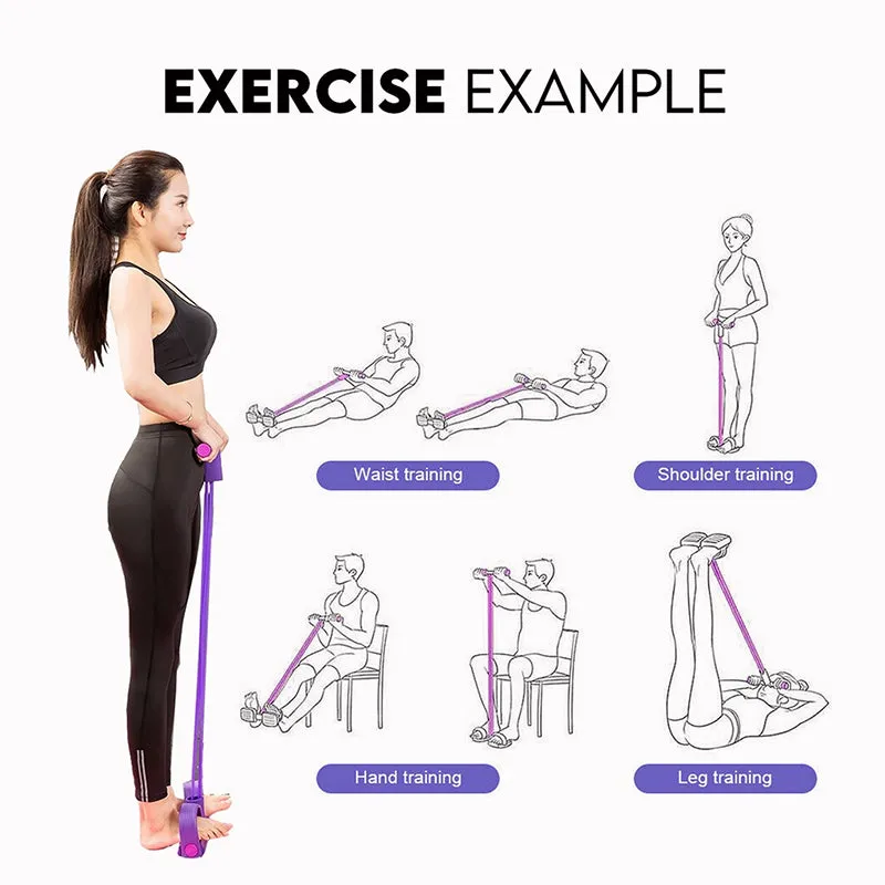 Premium Pedal Resistance Band – Multifunctional Arm, Leg, and Abdominal Trainer for Weight Loss, Bodybuilding, and Full-Body Home Workouts