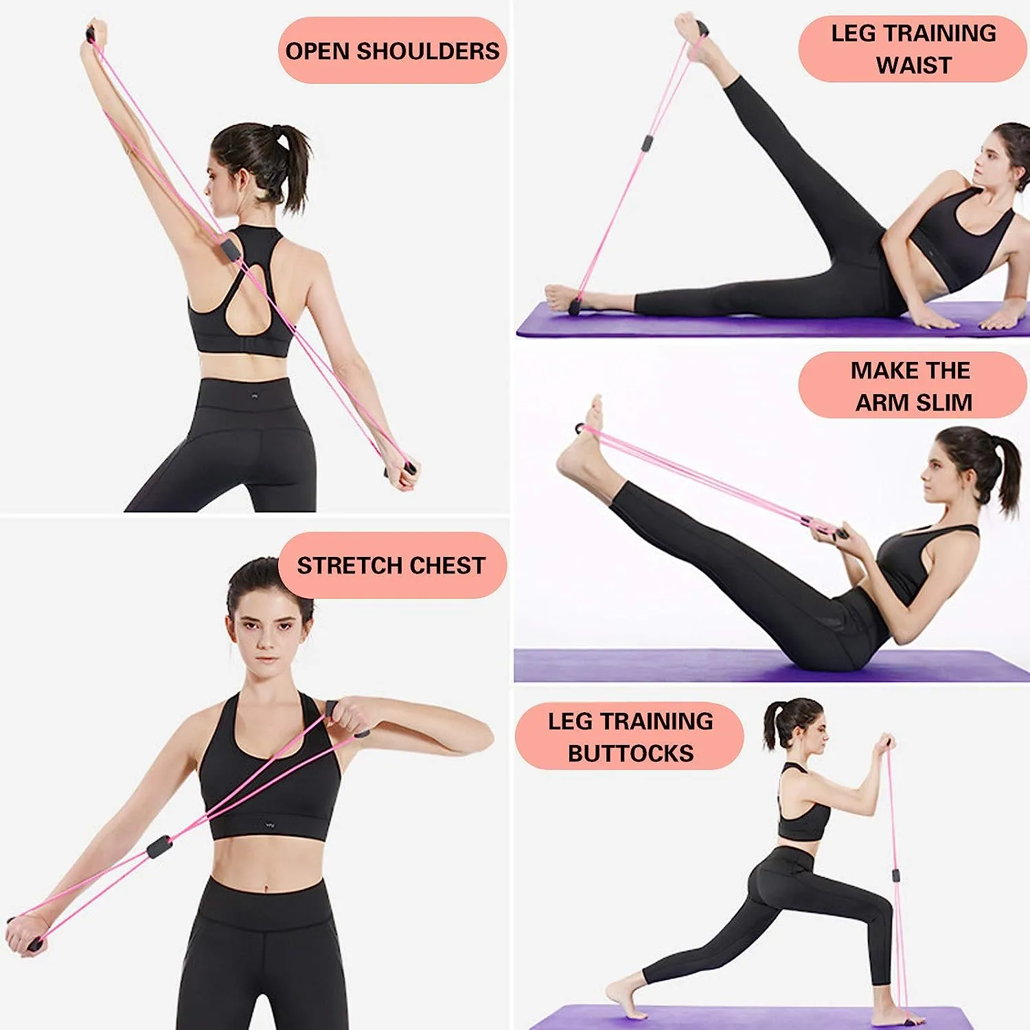 Premium Pedal Resistance Band – Multifunctional Arm, Leg, and Abdominal Trainer for Weight Loss, Bodybuilding, and Full-Body Home Workouts