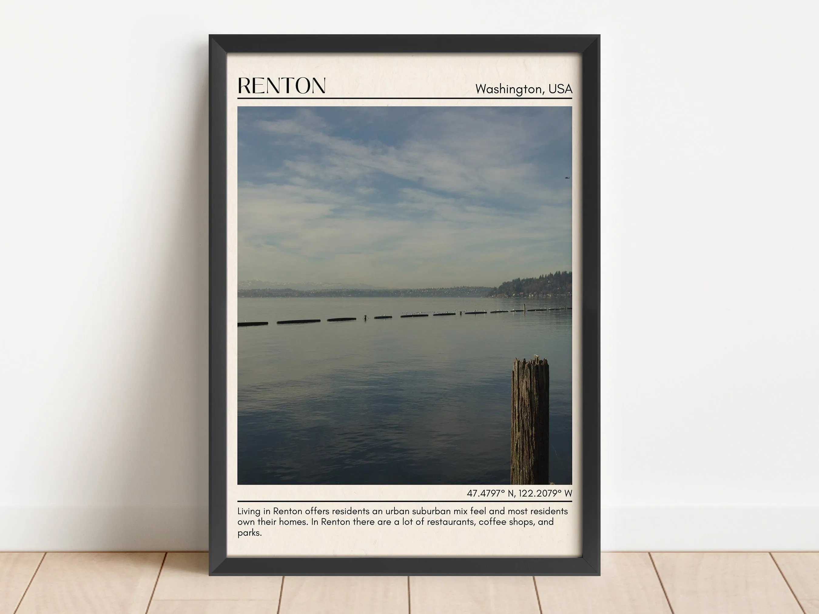 Renton Minimal Wall Art, Washington, USA