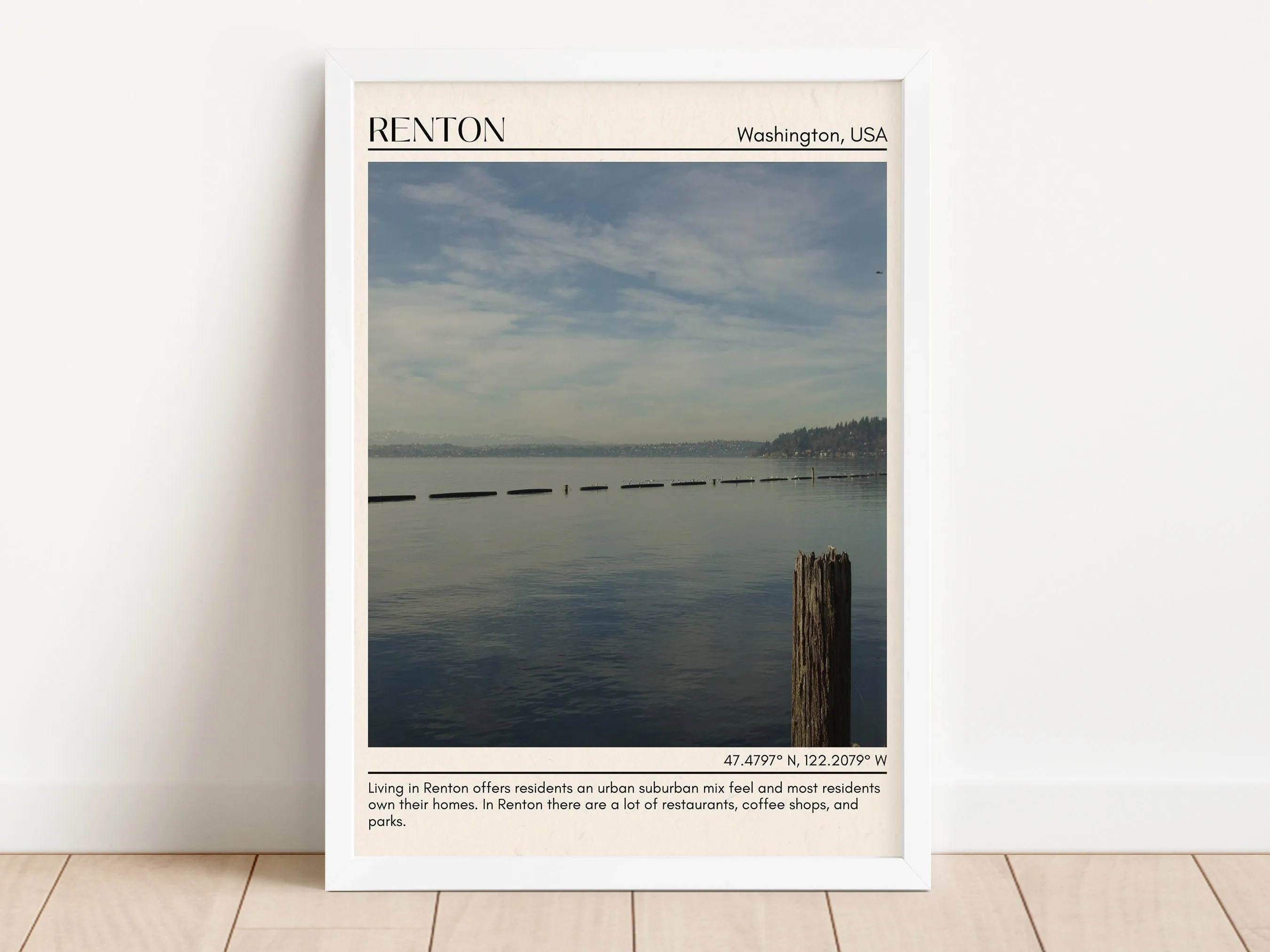 Renton Minimal Wall Art, Washington, USA