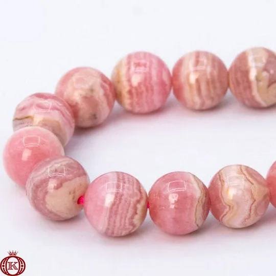 Rhodochrosite Beads Smooth Round