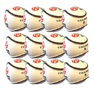 Score More Training Sliotar Size 5 White Pack of 12