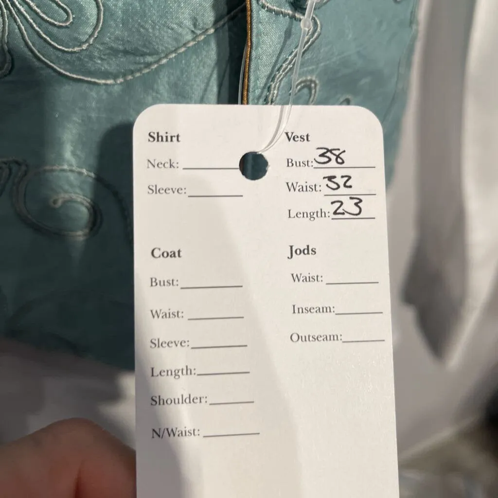 Seafoam Flower Vest