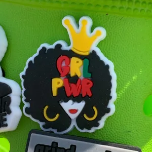 SHOE CHARMS - GRL PWR CROWN