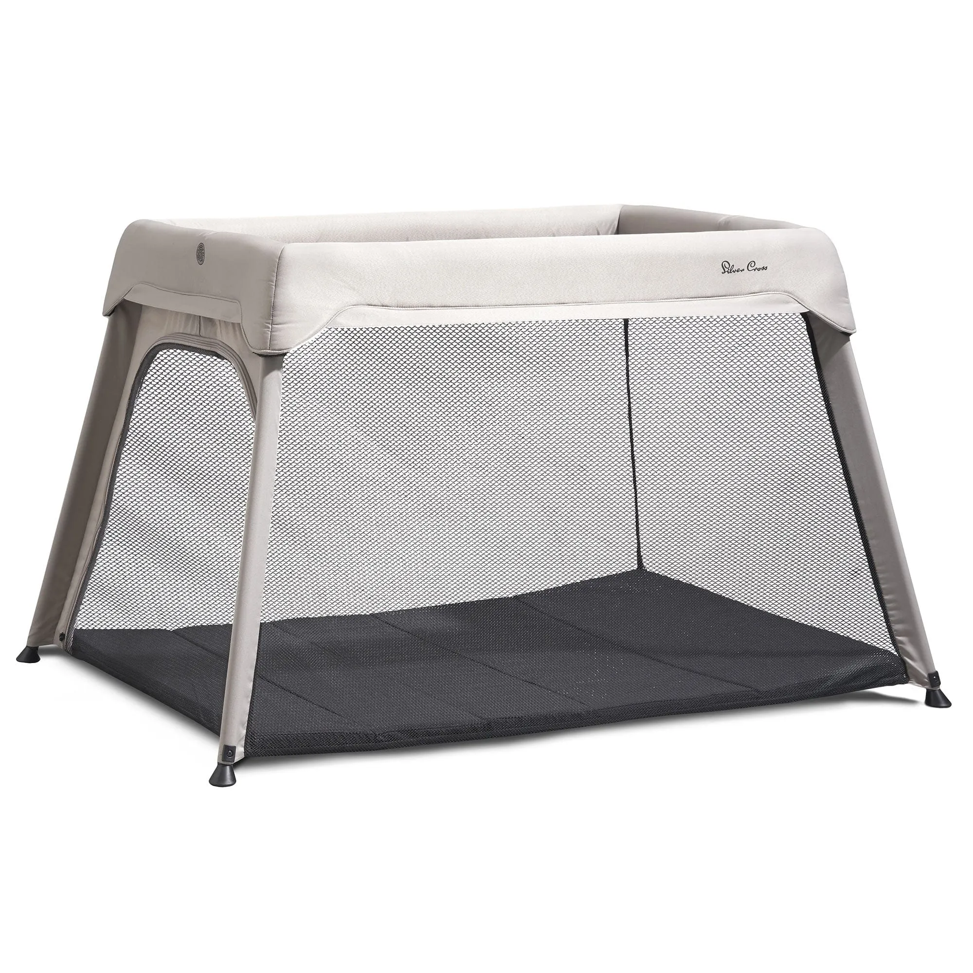 Silver Cross Slumber Travel Cot - Stone