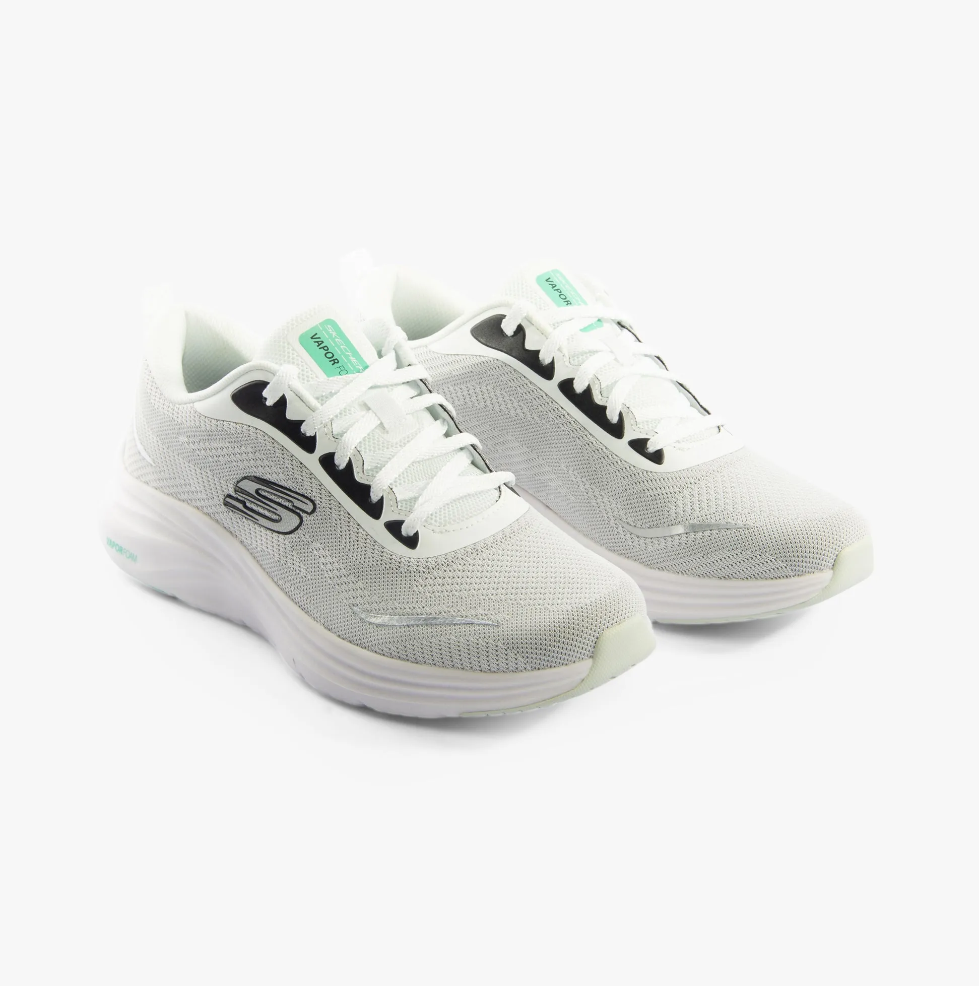 Skechers 150028/WBK VAPOR FOAM - SMOOTH RIDE Womens Trainers White/Black