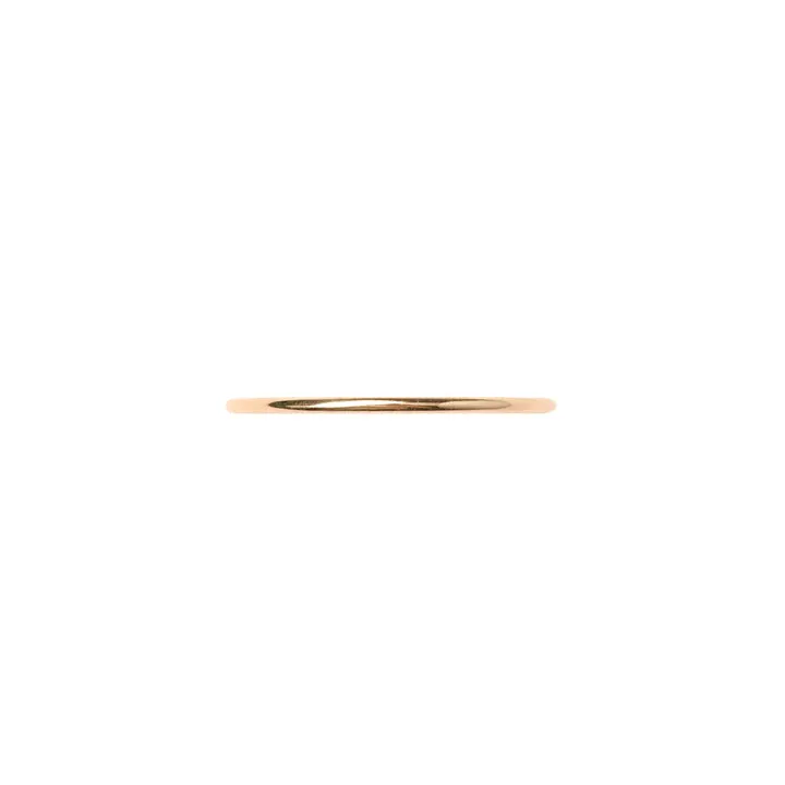 Smooth Real Gold Stacking Ring