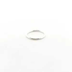 Smooth Stacker Ring | Silver