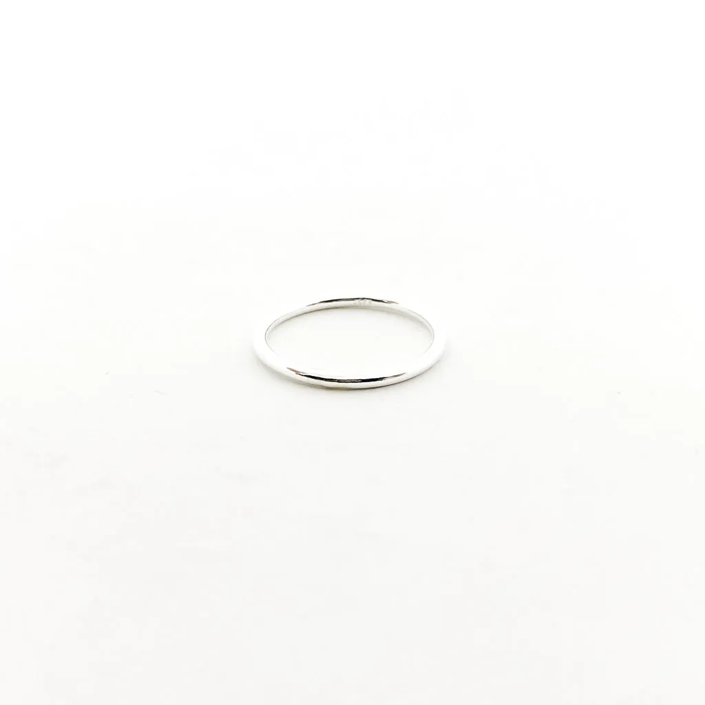 Smooth Stacker Ring | Silver