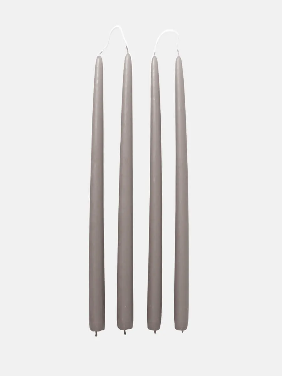 Smooth Taper Candles - Linen