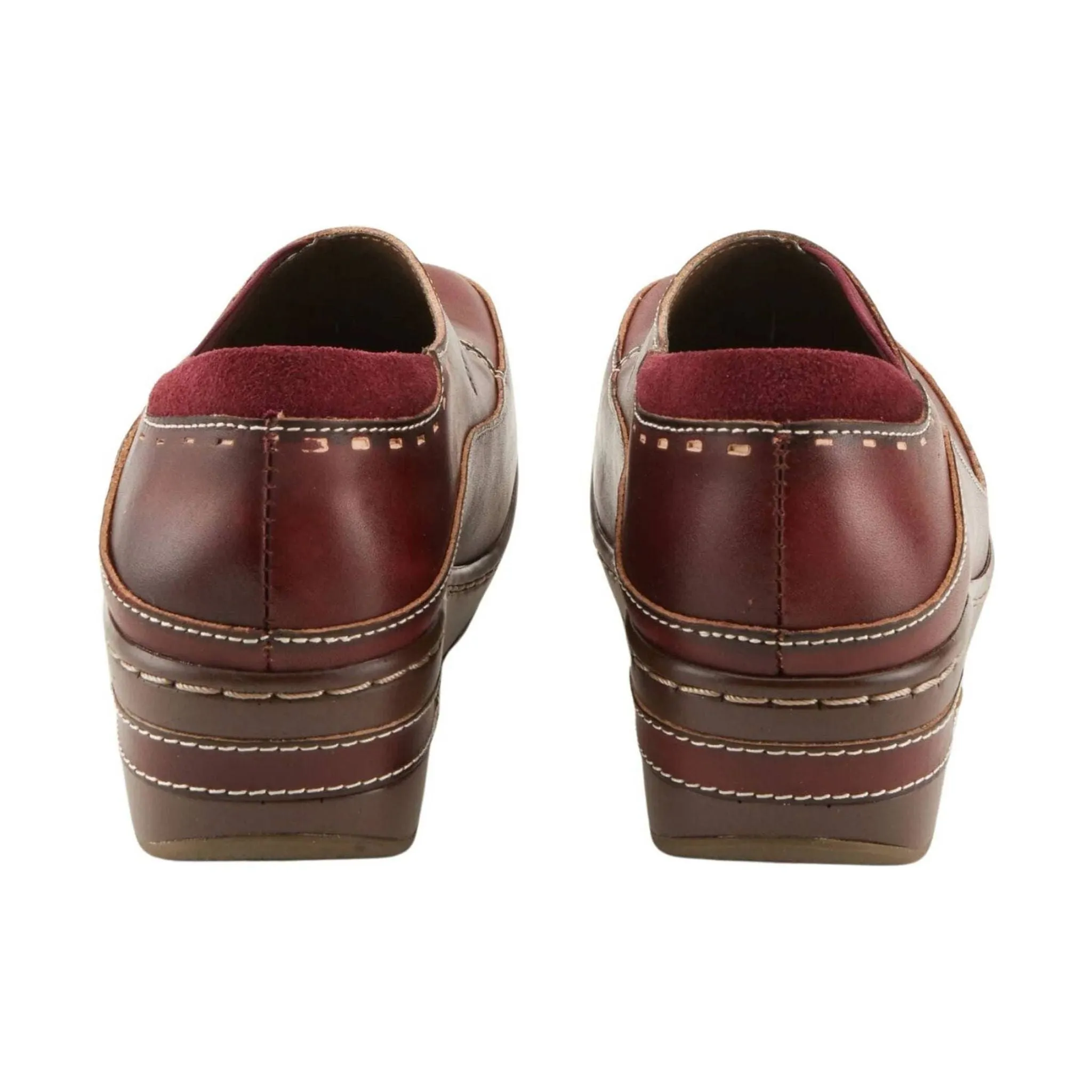 Spring Step L'artiste Women's Burbank Clogs - Bordeaux