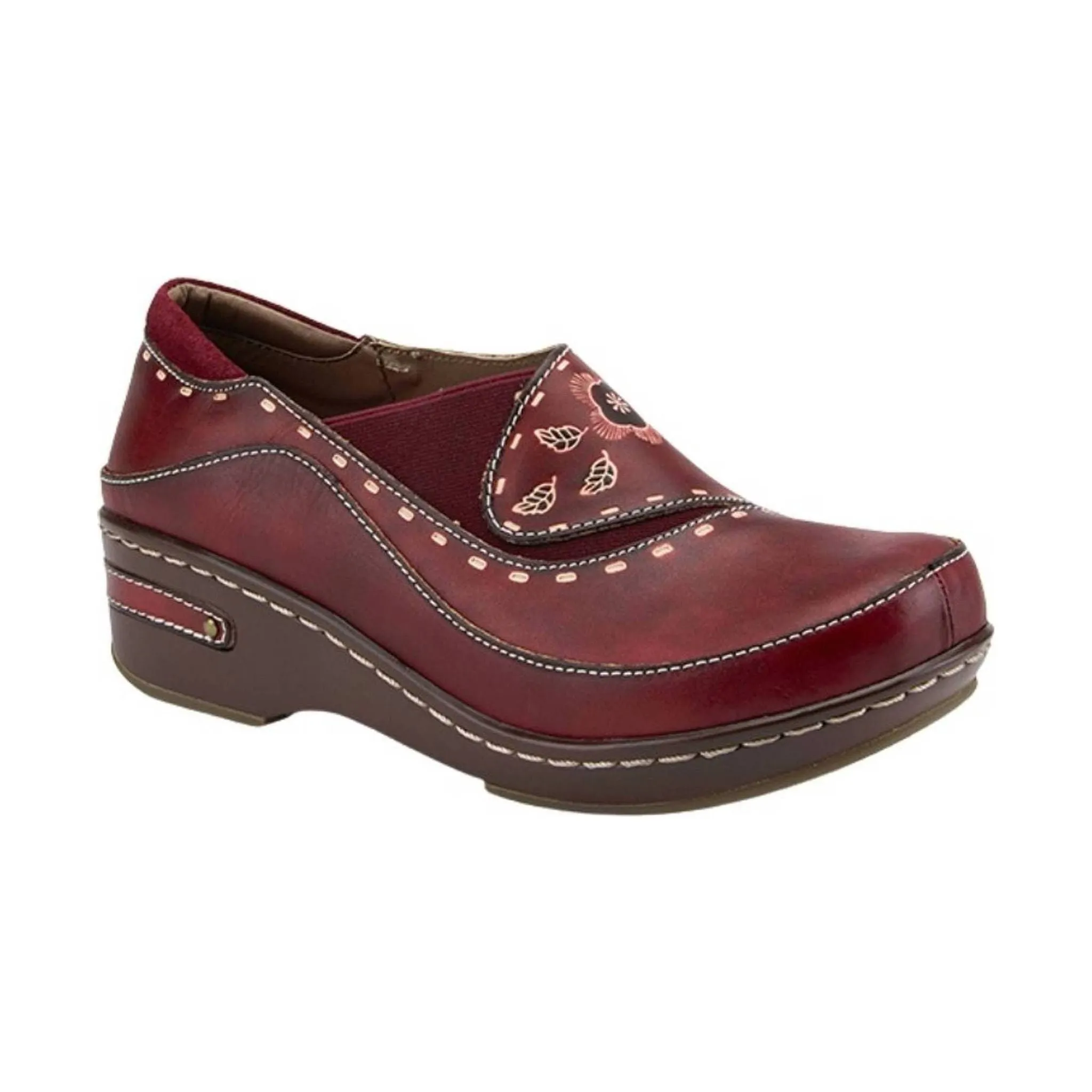 Spring Step L'artiste Women's Burbank Clogs - Bordeaux
