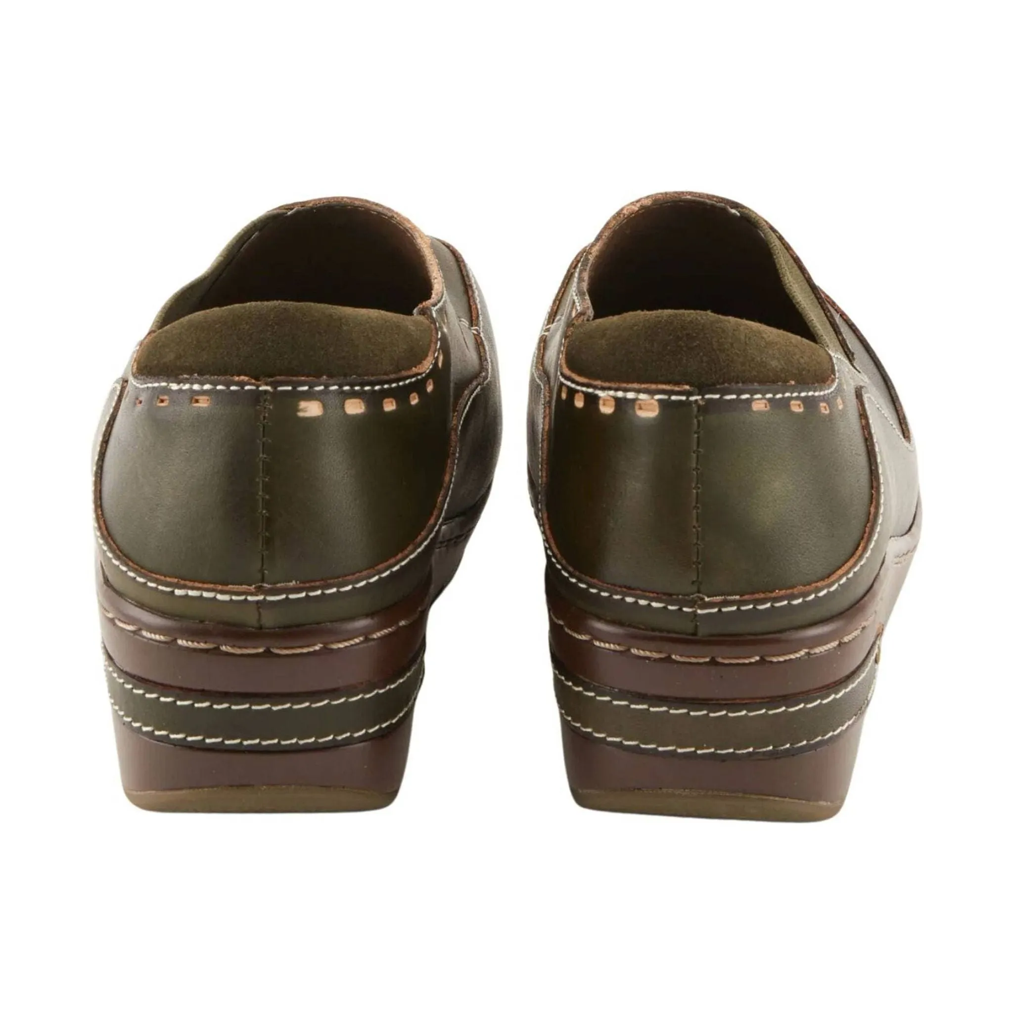 Spring Step L'artiste Women's Burbank Clogs - Olive Green