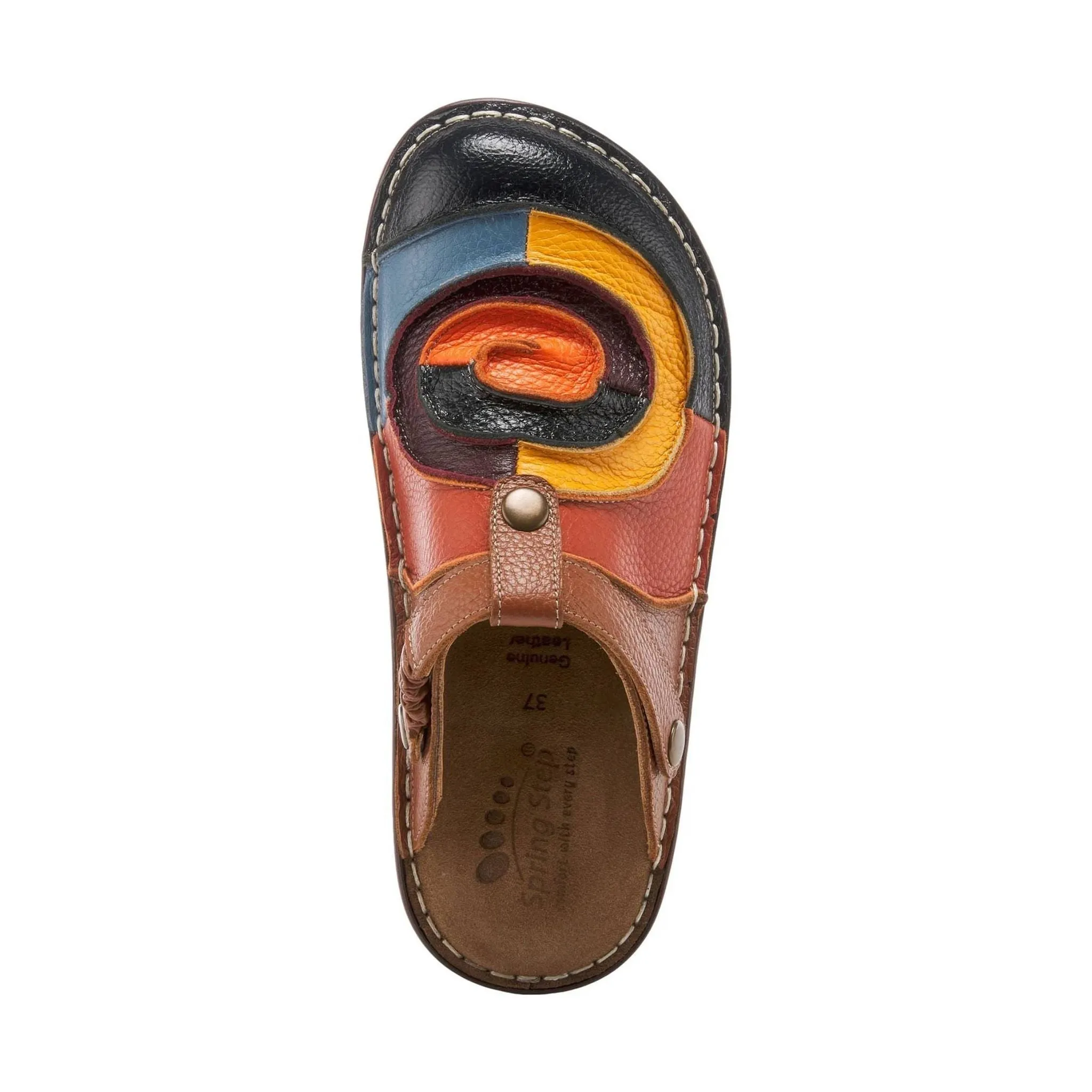 Spring Step Women's Lollipop Clog - Navy Multi