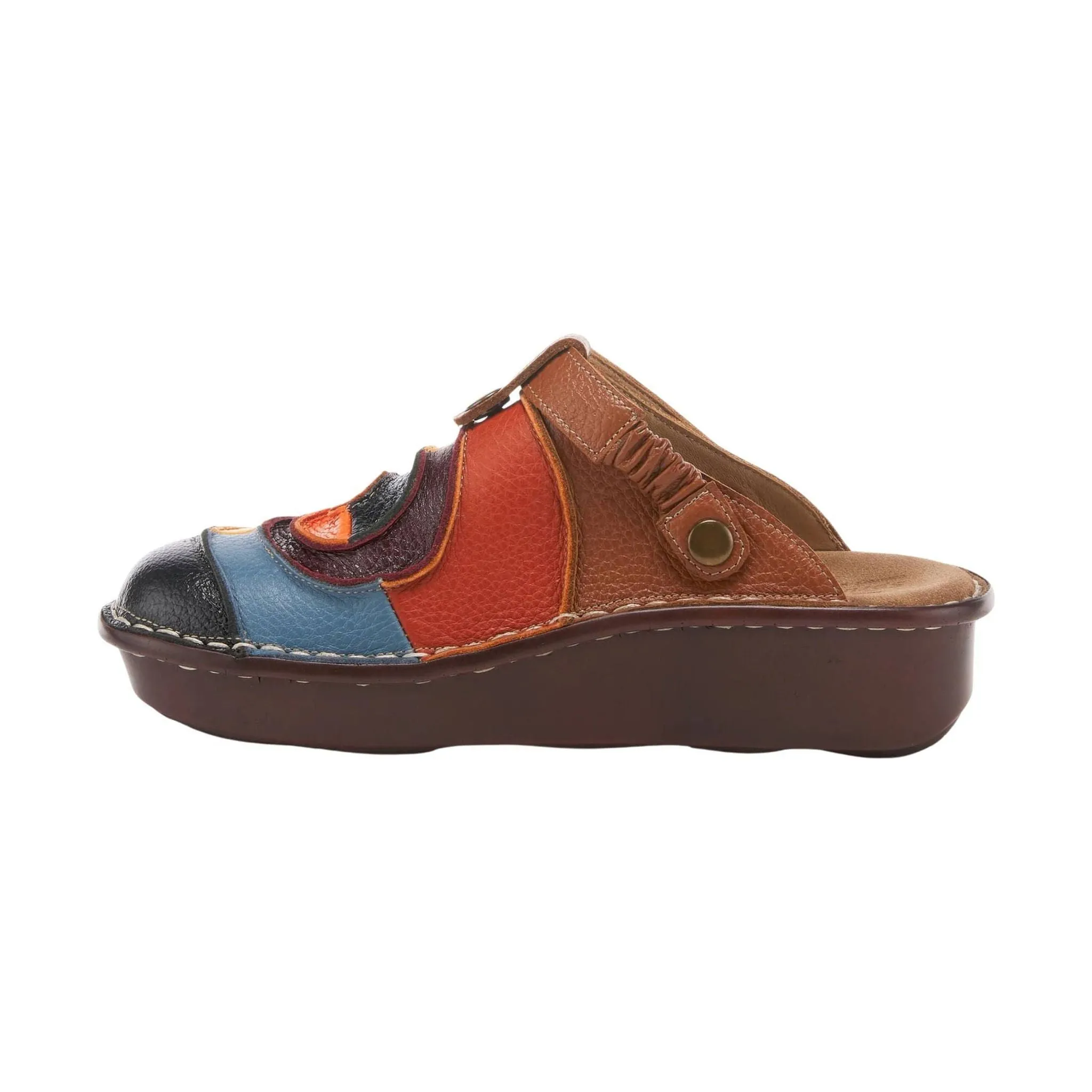 Spring Step Women's Lollipop Clog - Navy Multi