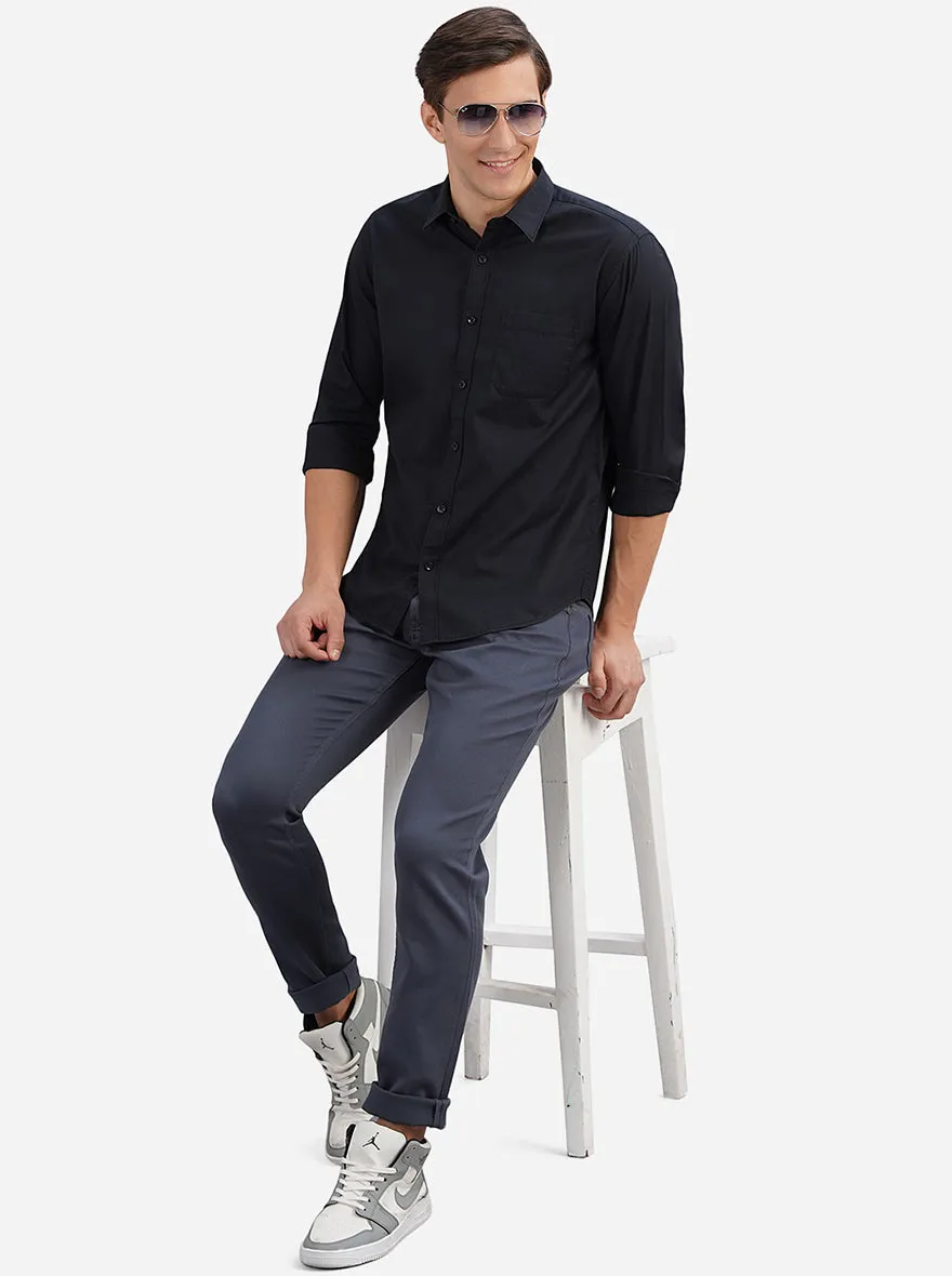 Steel Blue Washed Slim Fit Jeans | JadeBlue