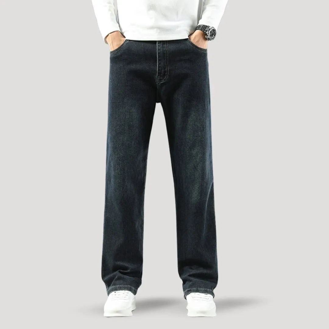 Straight Leg Jeans – Washed Black – Relaxed Classic Fit