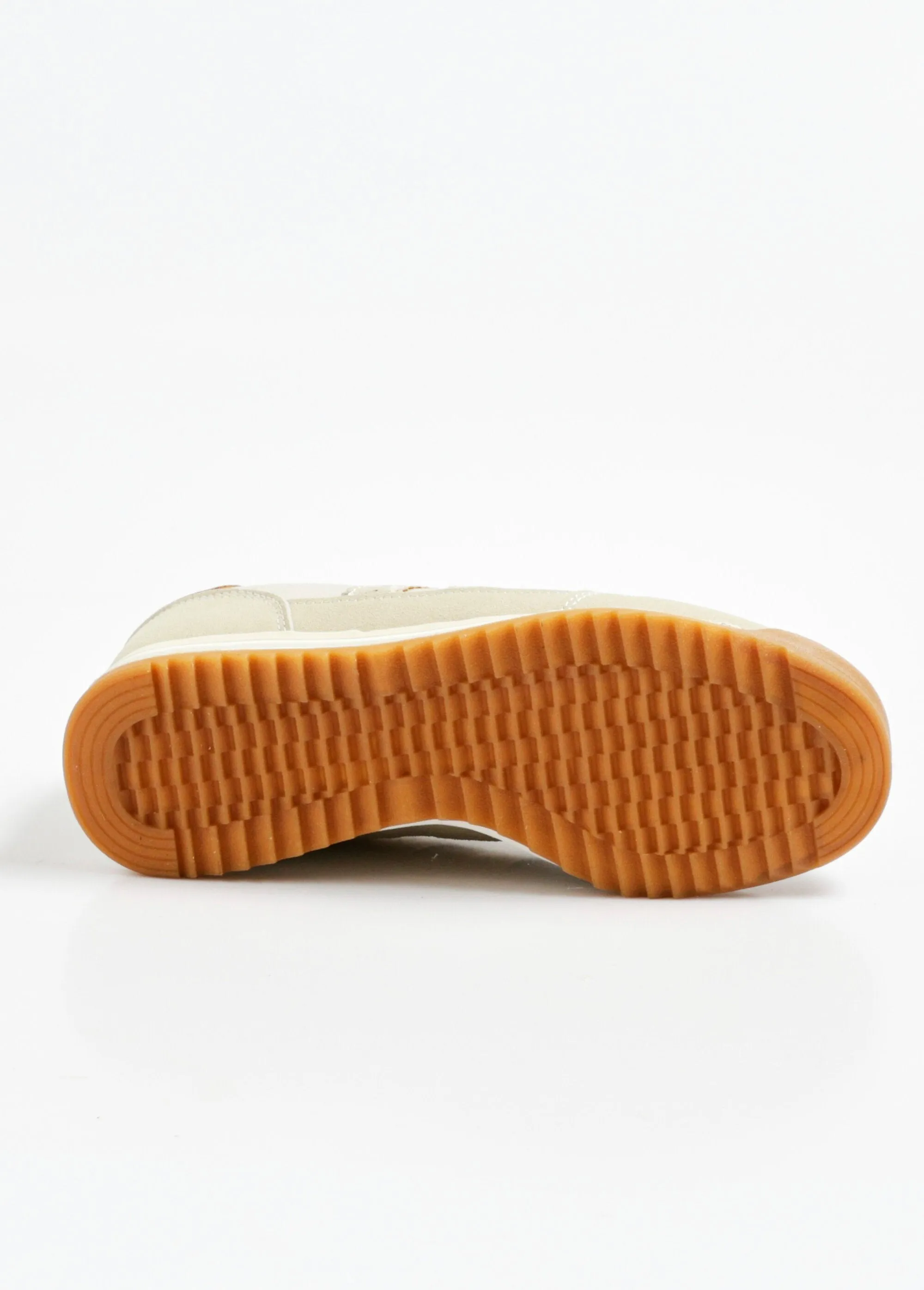 Suede-look wedge sneakers