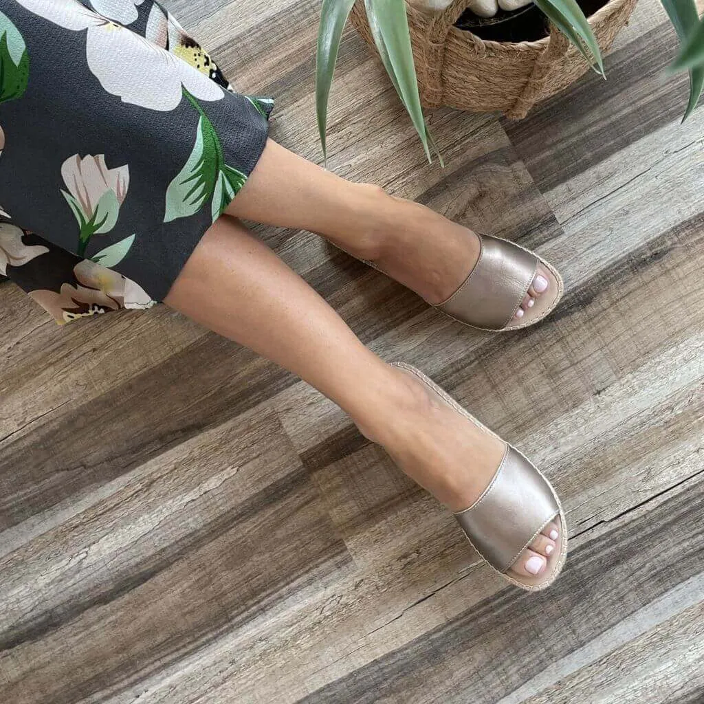 Summer Espadrille in Bronze