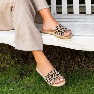 Summer Espadrille in Leopard Print