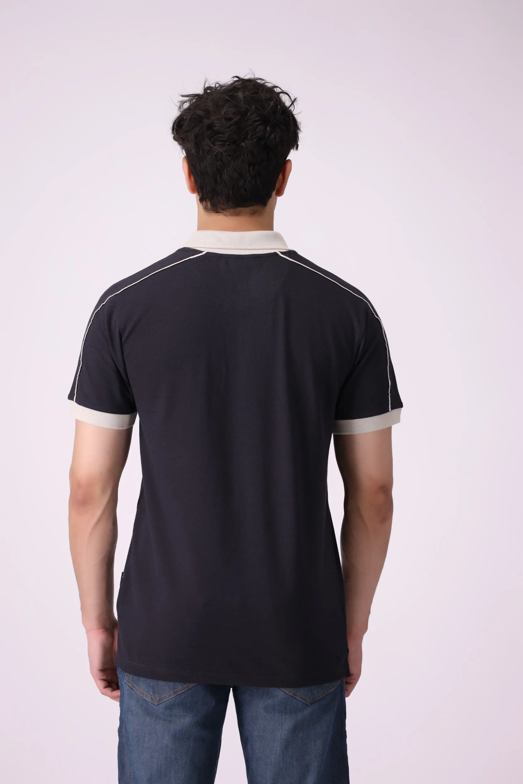 SunZip Black Polo Shirt