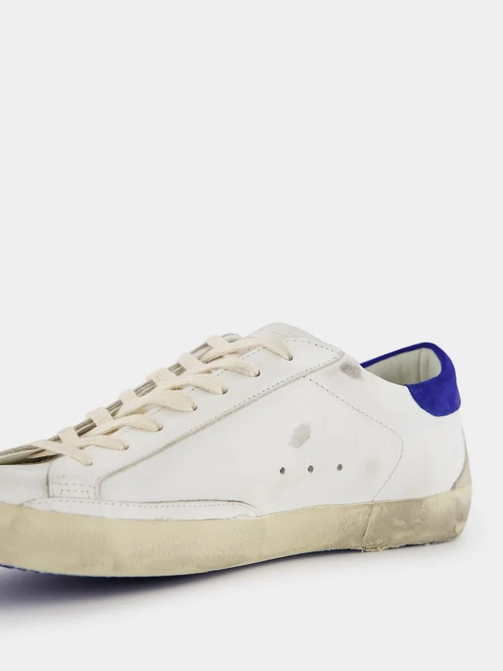 Super-Star Distressed Leather Sneakers