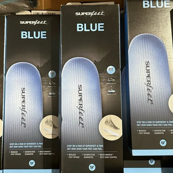 Superfeet Blue Insoles brand new in box
