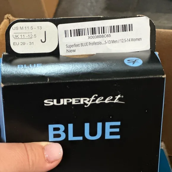 Superfeet Blue Insoles brand new in box