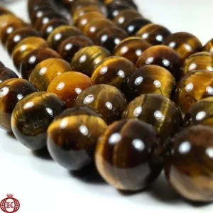 Tiger Eye Beads Smooth Round