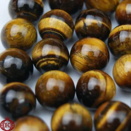 Tiger Eye Beads Smooth Round