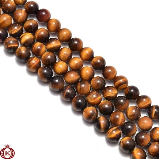 Tiger Eye Beads Smooth Round