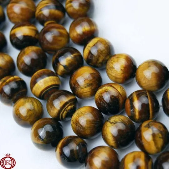Tiger Eye Beads Smooth Round
