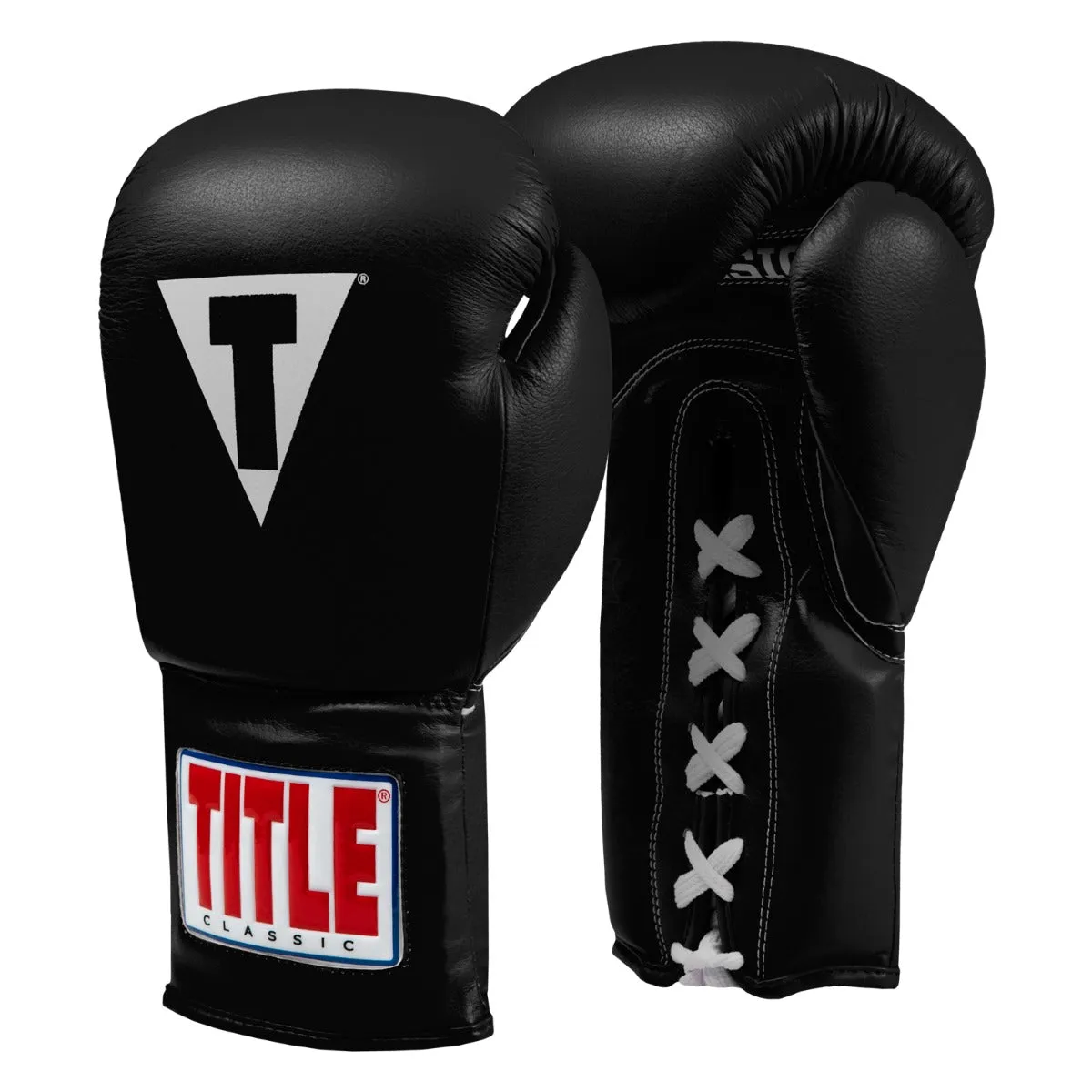 TITLE Classic Leather Lace Training Boxing Gloves 2.0