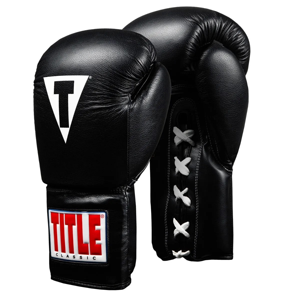 TITLE Classic Leather Lace Training Boxing Gloves 2.0