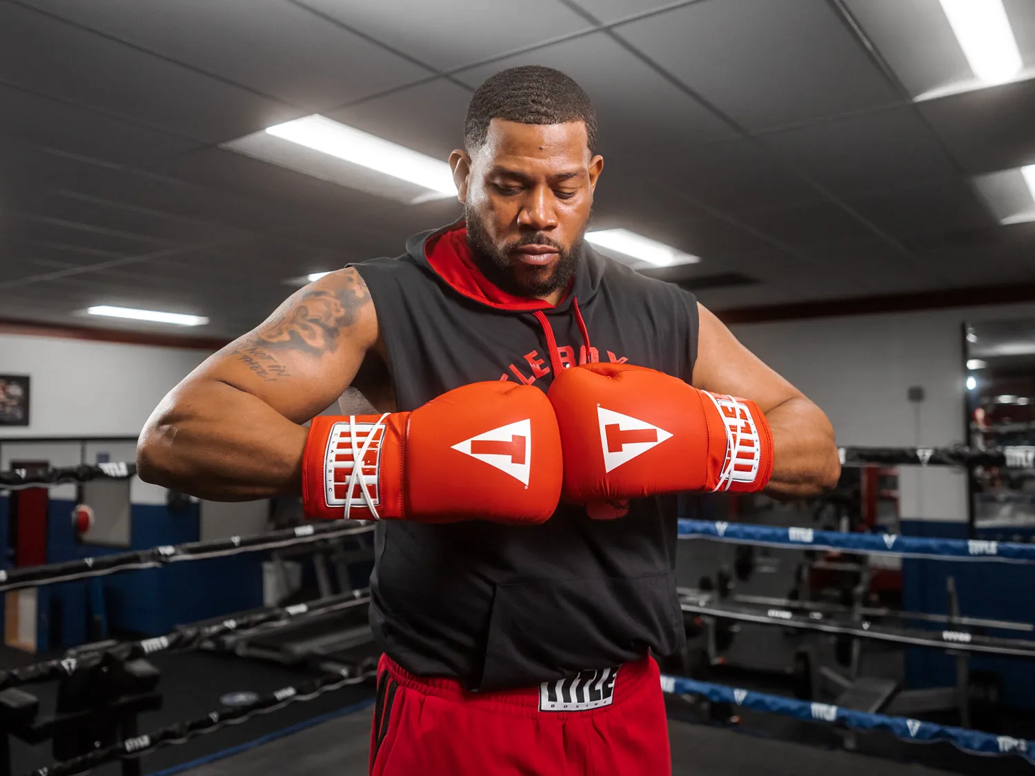 TITLE Classic Leather Lace Training Boxing Gloves 2.0