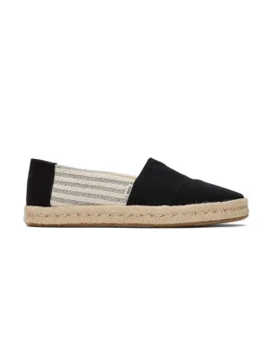 Toms Alpargata Rope 2.0 Black Stripe Espadrille
