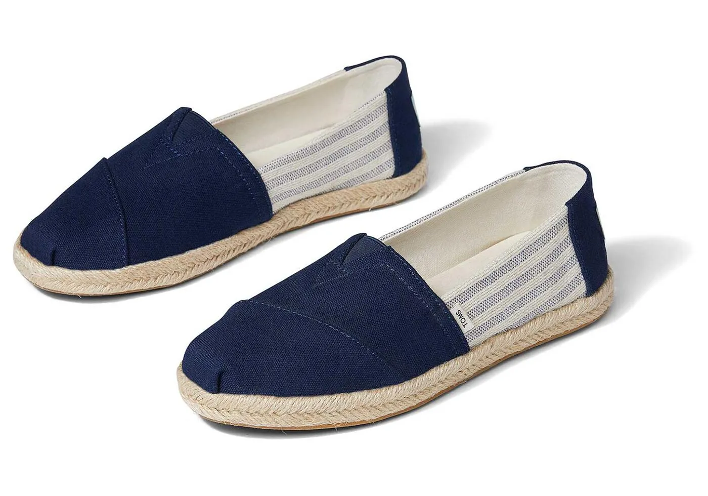 Toms Alpargata Rope University Stripes-NAVY