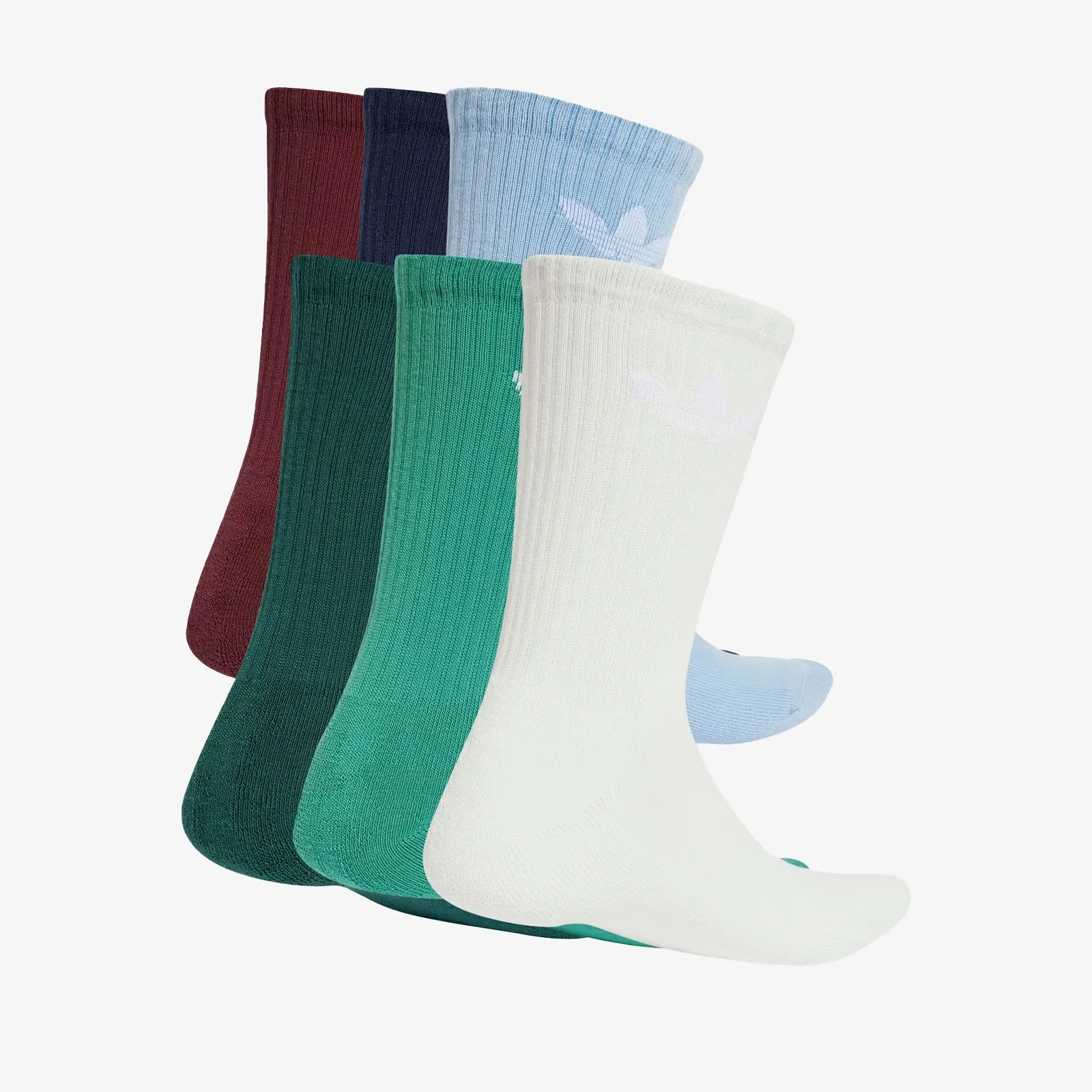 Trefoil Cushion Crew Socks (6 Pairs) - Multi