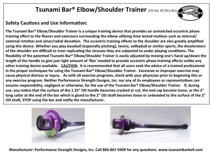 Tsunami Bar Elbow/Shoulder Trainer