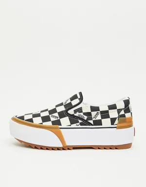 Vans Old Skool CheckerBoard Staced SlipOn Sneaker