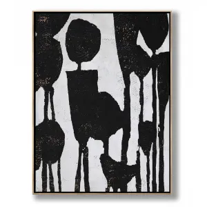 Vertical Abstract Flower Painting H237V