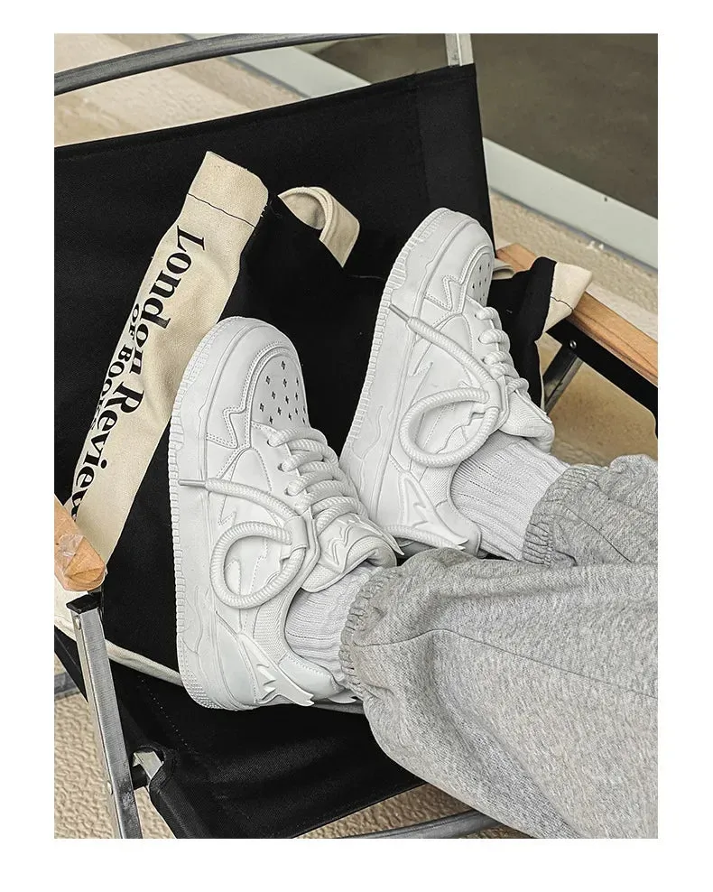 VougeVamp Unisex Skateboard Street Sneakers – Hip-Hop Style Vulcanized Casual Shoes for Walking & Sports