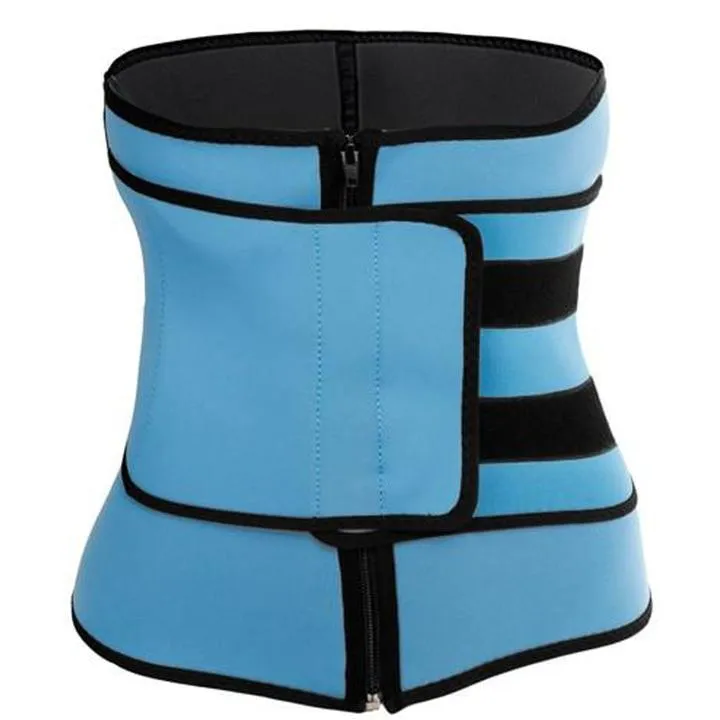 Waist Trainer Sweat Belt Fitness Trimmer ~ With Velcro & Zipper!