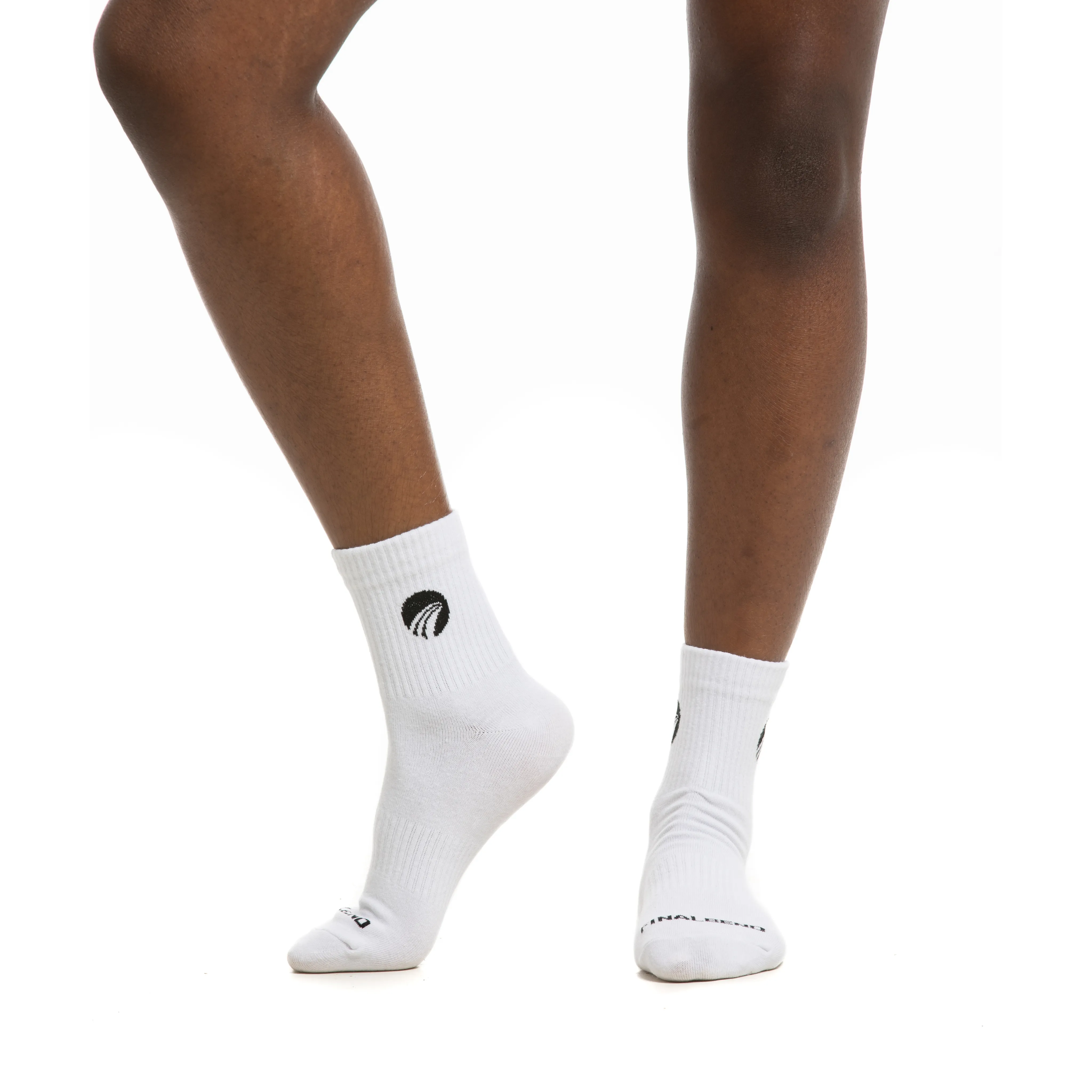 Women's White Crew Socks