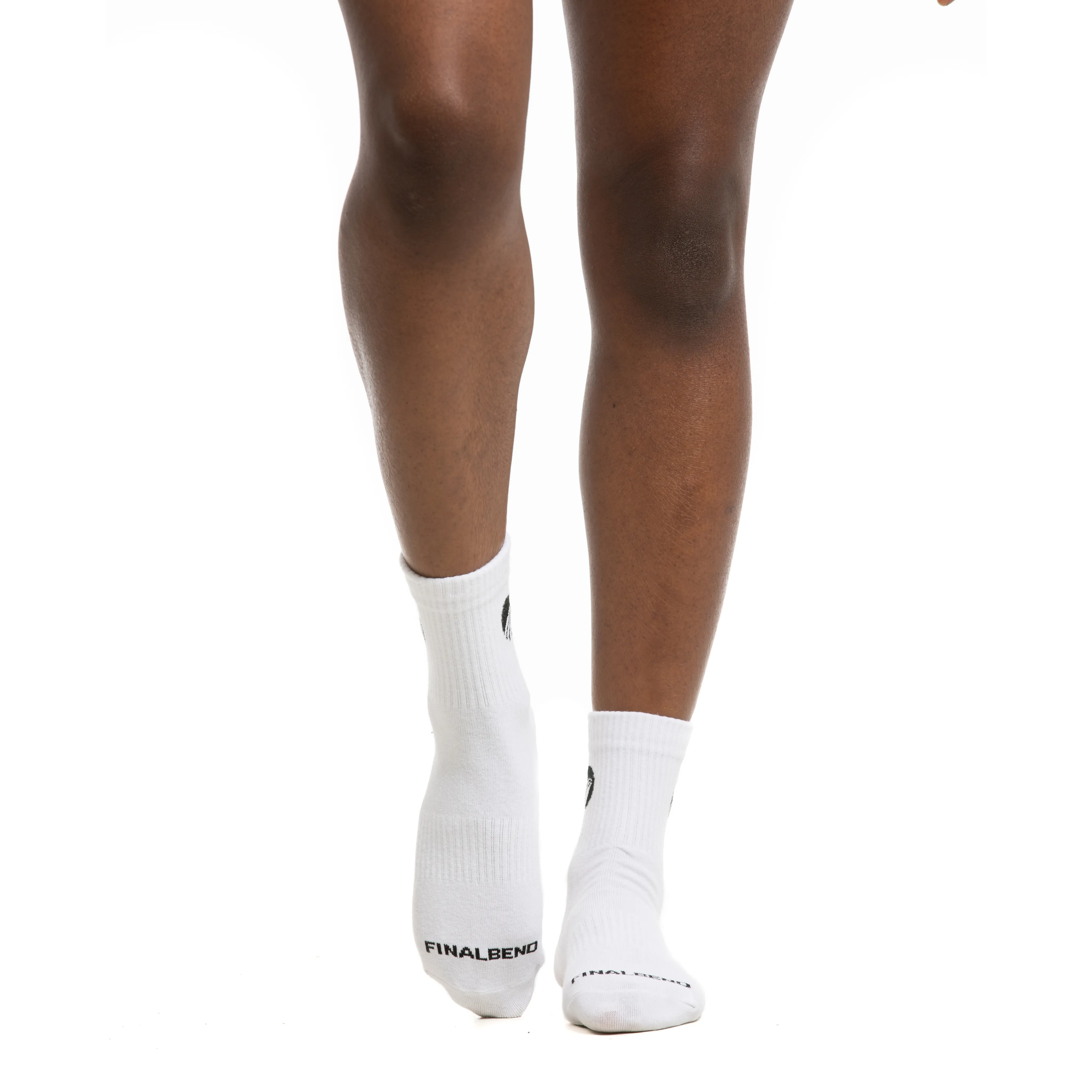 Women's White Crew Socks